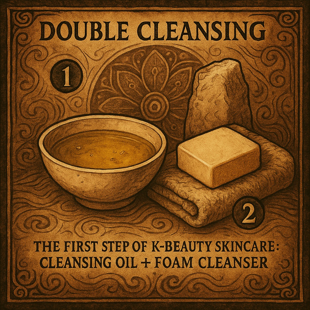 Doble limpieza coreana con aceite y espuma